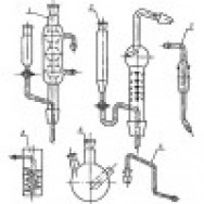 Комплект стеклянных изделий к аппарату для определения микропримесей серы (ГФ 5.184.100) (1111)