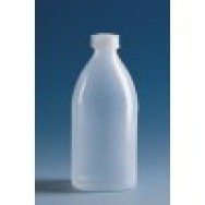Бутылка узкогорлая круглая, 50 мл, пластиковая PE-LD, с завинчивающейся крышкой PE-LD (138393) (Vitlab)