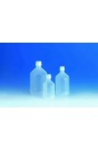 Бутылка узкогорлая, 1000 мл, пластиковая PP, с завинчивающейся крышкой PP (100689) (Vitlab)