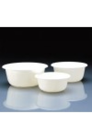 Чаша лабораторная, диам. 360 мм, 9 л, пластиковая PP, белая, круглая (43094) (Vitlab)