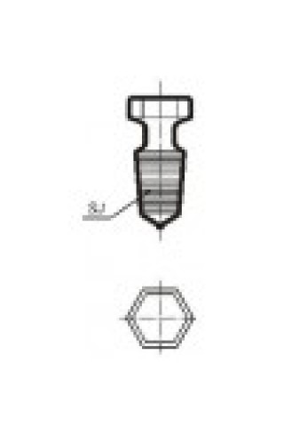 Пробка шестигранная, со шлифом 29/32 (Кат. № 8131/632 493 503 080) Simax 