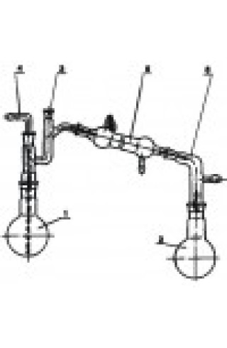 Прибор для перегонки высококипящих жидкостей, 250 мл. (ГФ 2.983.015) (2175)