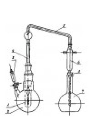 Прибор для перегонки бензойной кислоты, без штатива (1744)