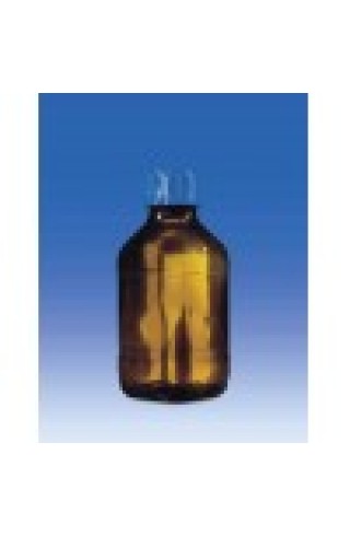 Бутылка для диспенсеров из коричневого стекла, 100 мл, GL 32, квадратная, с винтовой крышкой, Vitlab (1671506)