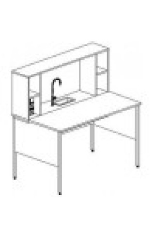 Стол пристенный химический 1500 СПХк (керамика KS-12)