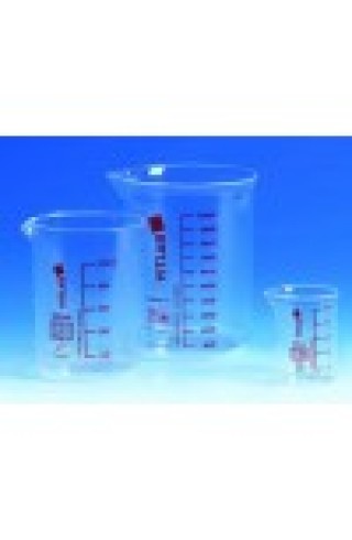 Стакан, 5000 мл, пластиковый PMP, с красной градуировкой (61703) (Vitlab)